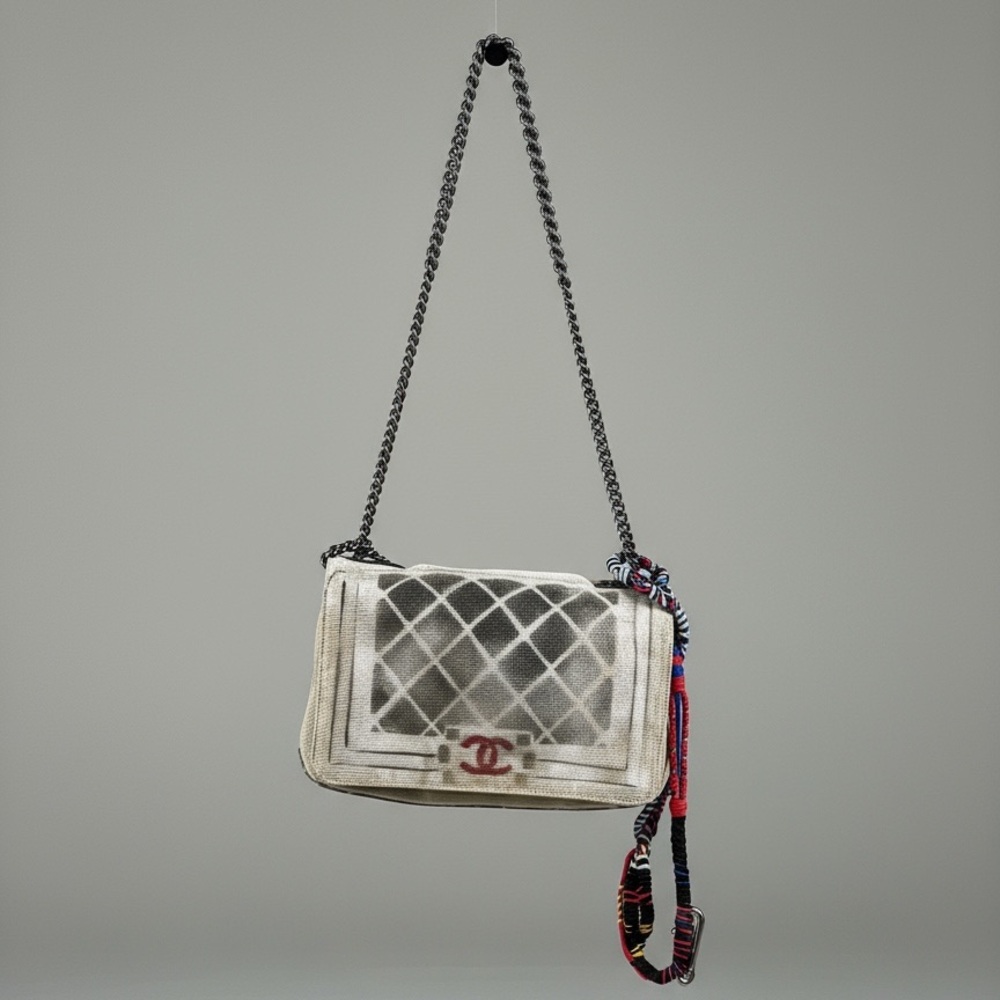CHANEL LIMITED EDITION GRAFFITI ART SCHOOL FLAP BAG FROM 2014 - Picture 1 of 17